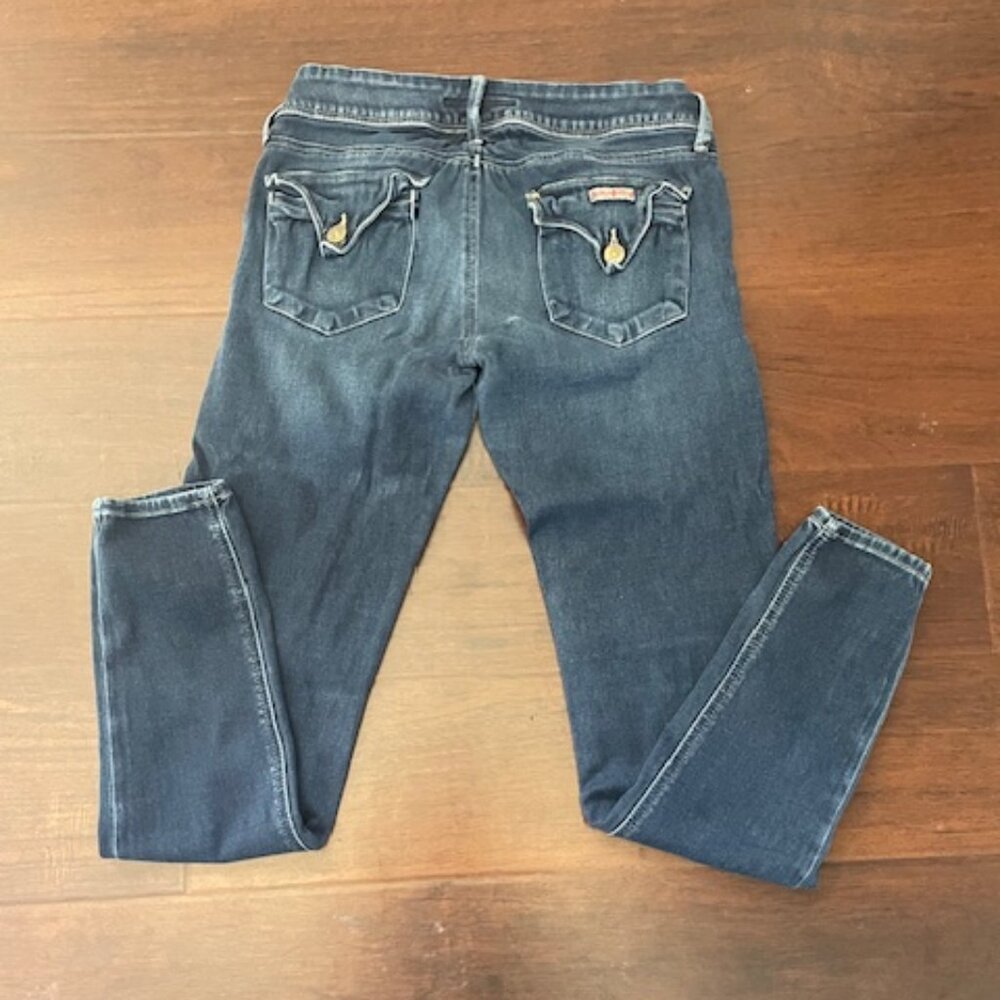 Hudson Collin Flap Skinny Jean Low Rise Dark Wash Woman’s Size 27 - Picture 6 of 6